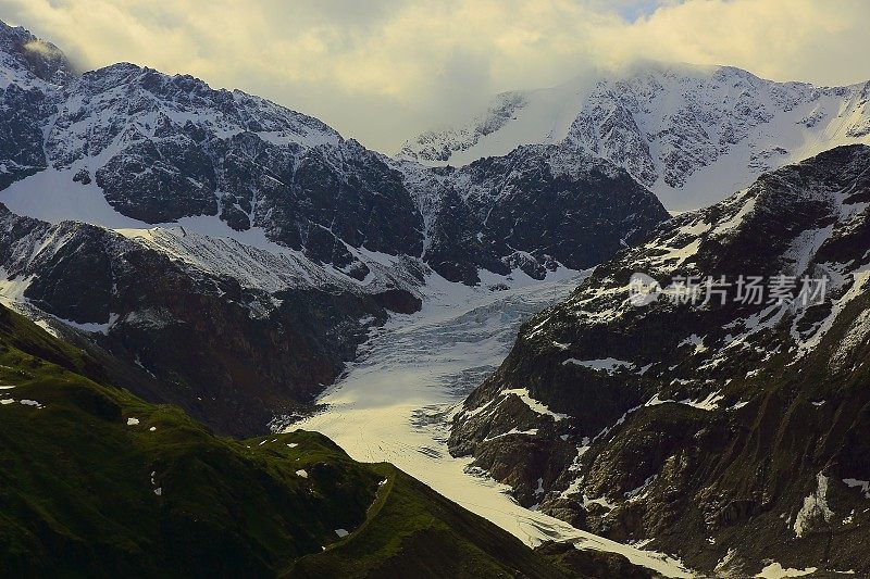 奥地利Tirol景观，Hohe Tauern, KAUNERTAL冰川路